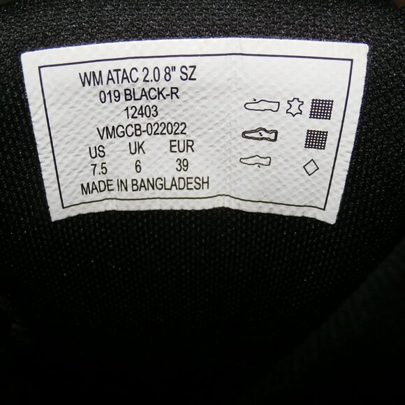 511 Tactical Boots Women's ATAC 2.0 8” Side Zip Black Boots style 12403 + CAP - Picture 2 of 16